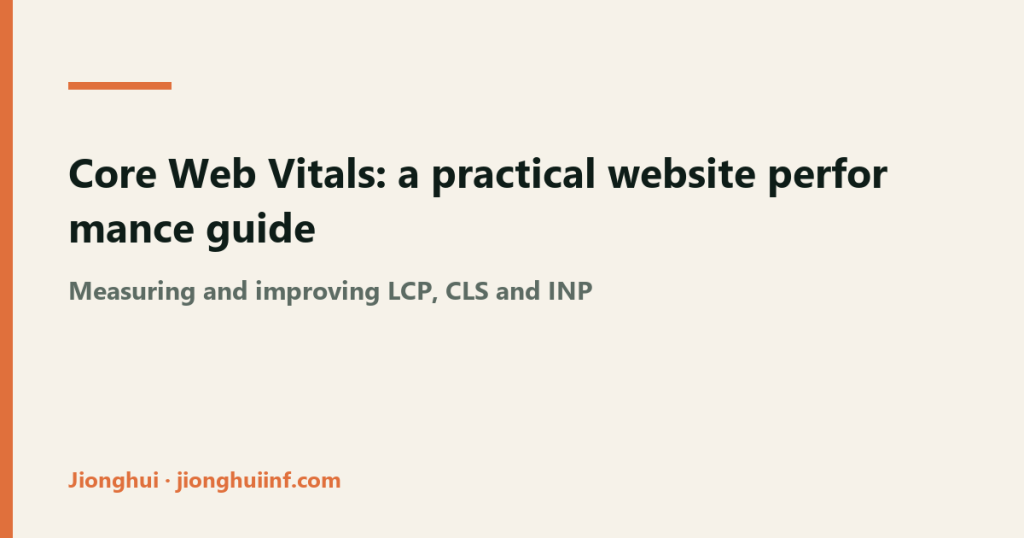 Diagram explaining Core Web Vitals measurement and improvement