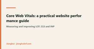 Diagram explaining Core Web Vitals measurement and improvement